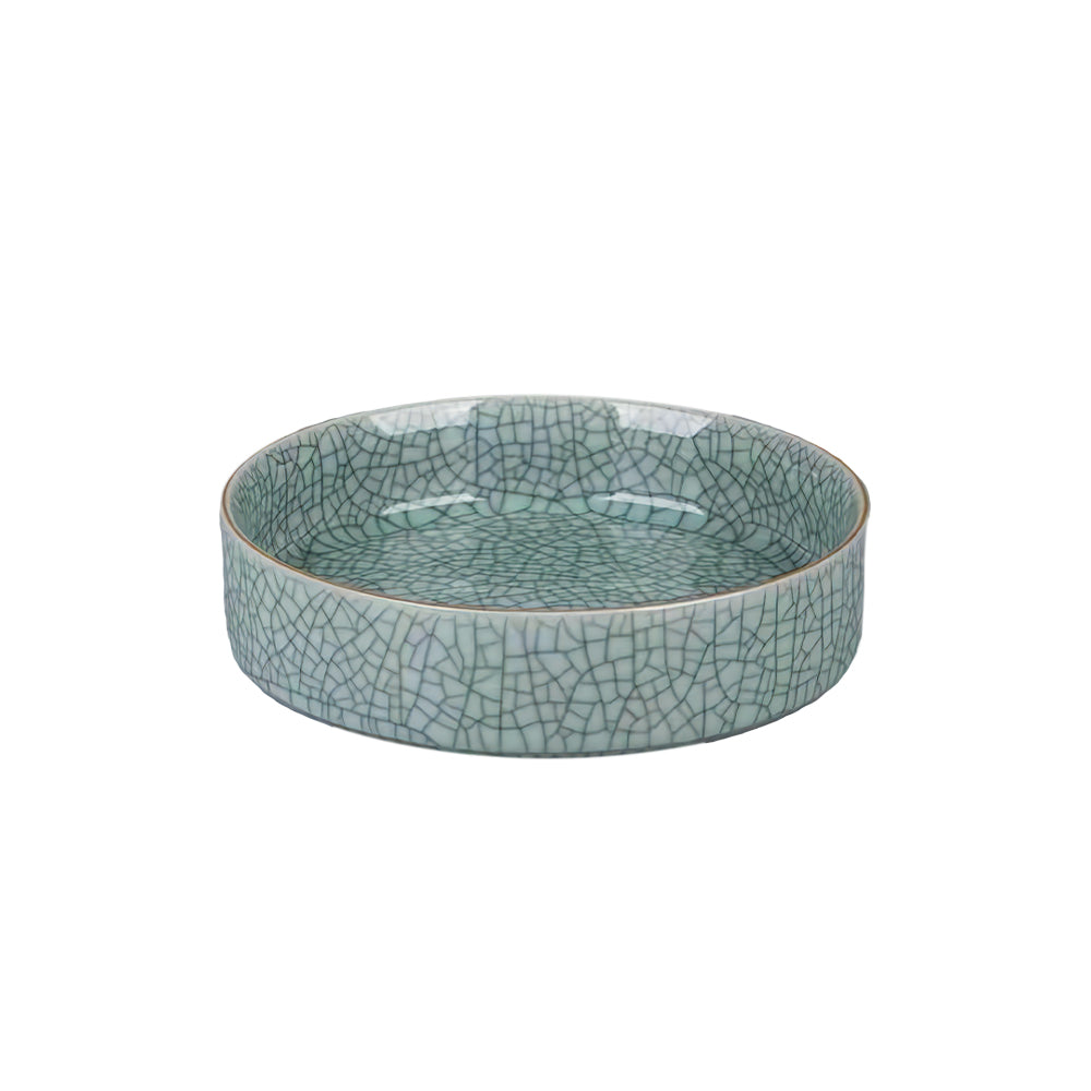 Crackle Celadon Pet Bowl