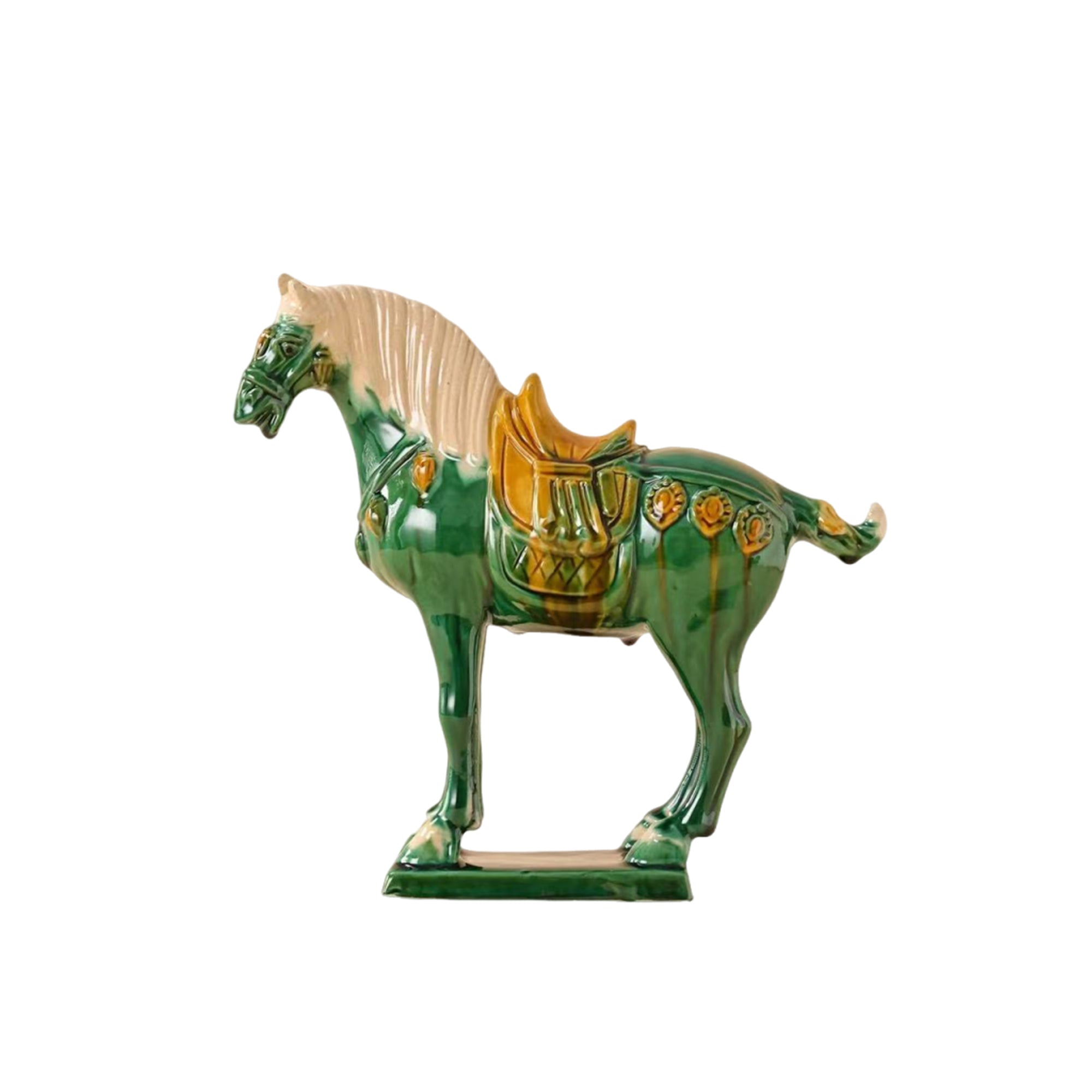 Tang Sancai Guardian Horse Figurine