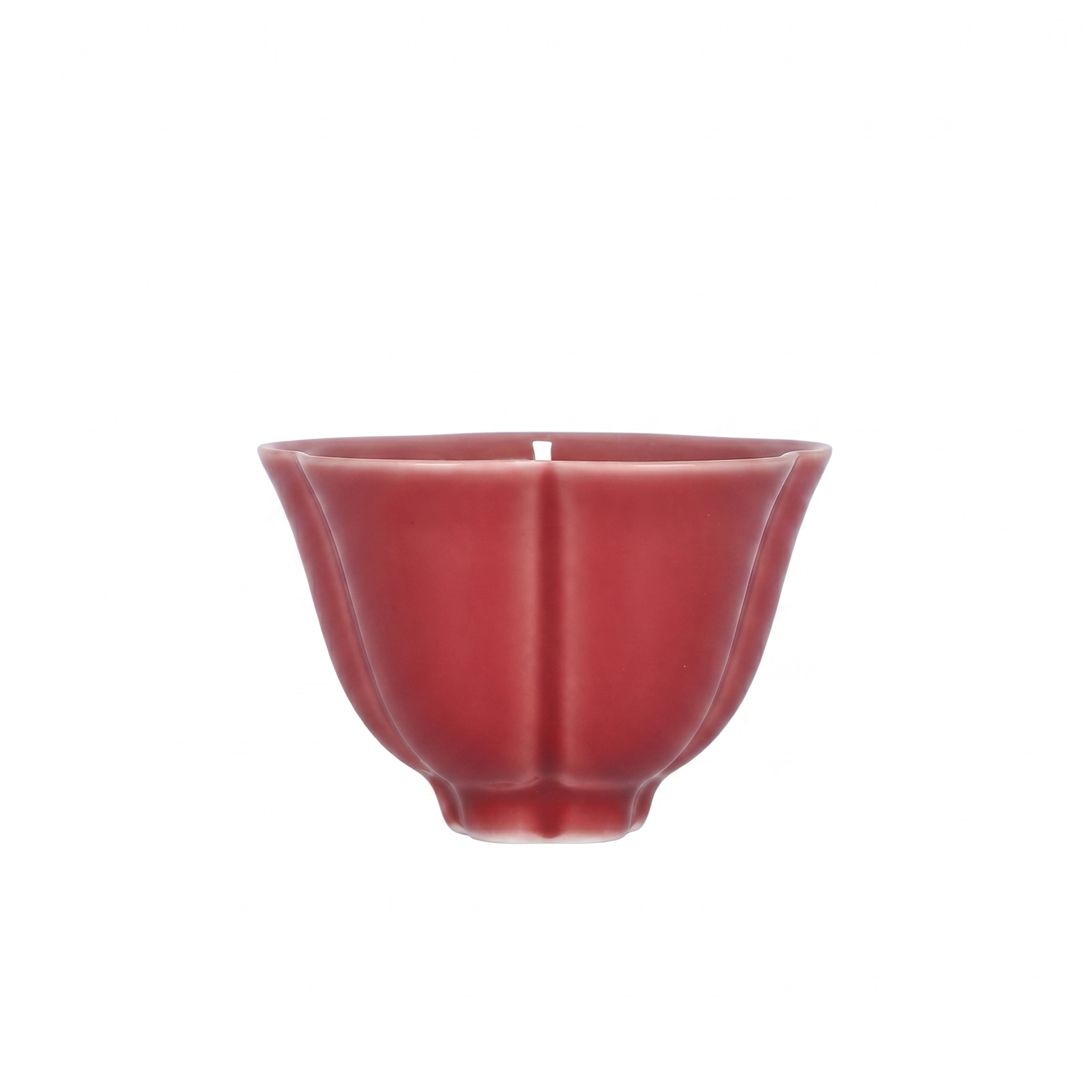 Oxblood Red Porcelain Candle | Winter Plum Soy Wax