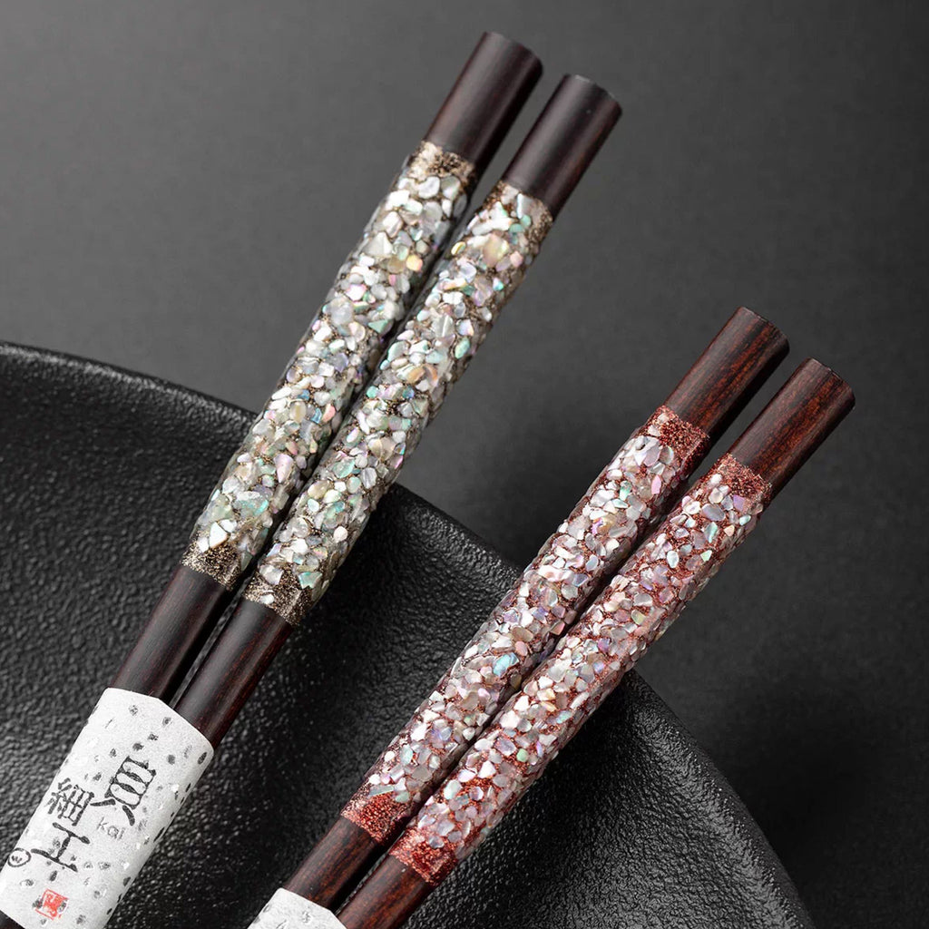 Lustrous Shell Inlay Chopsticks