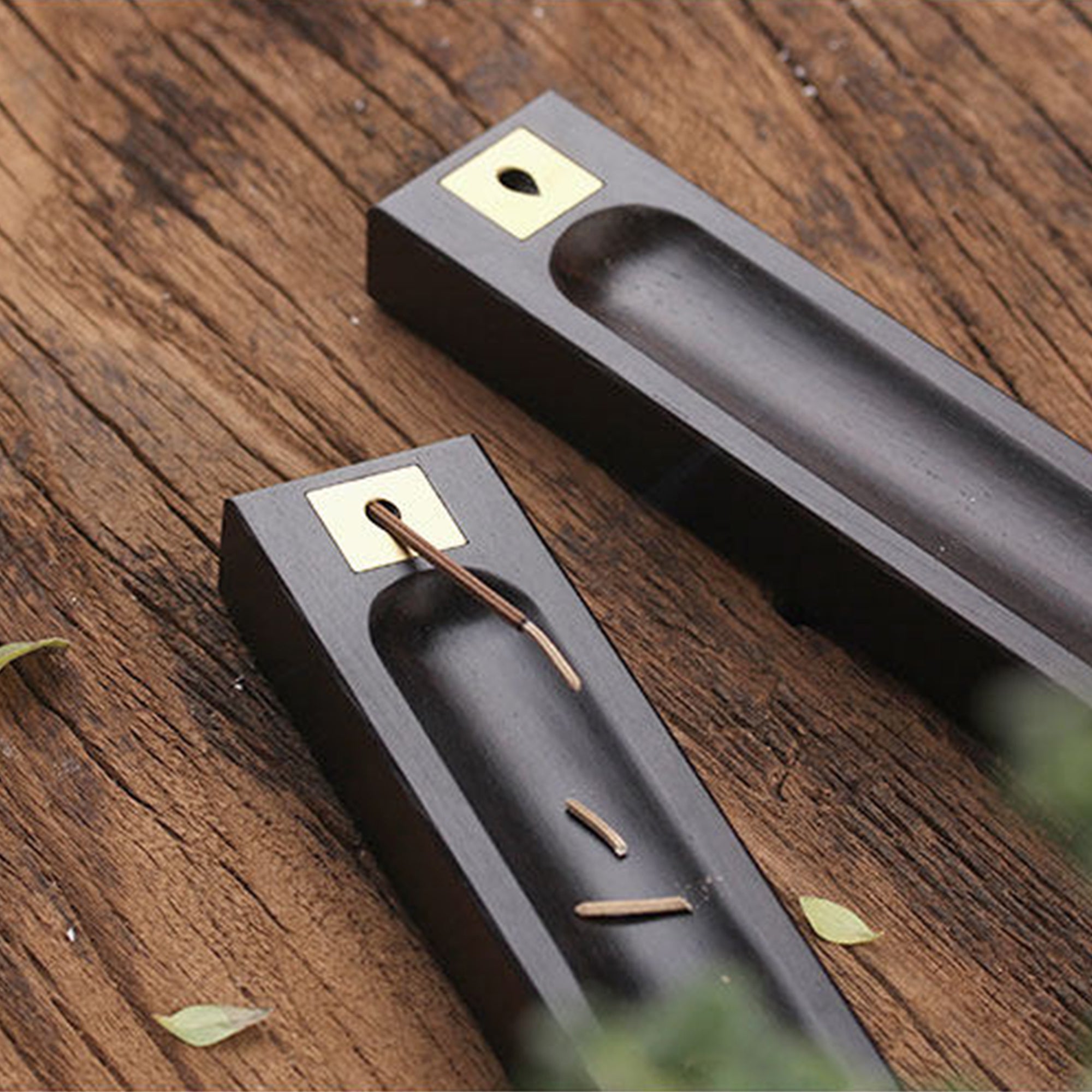 Ebony African Blackwood Brass Burner