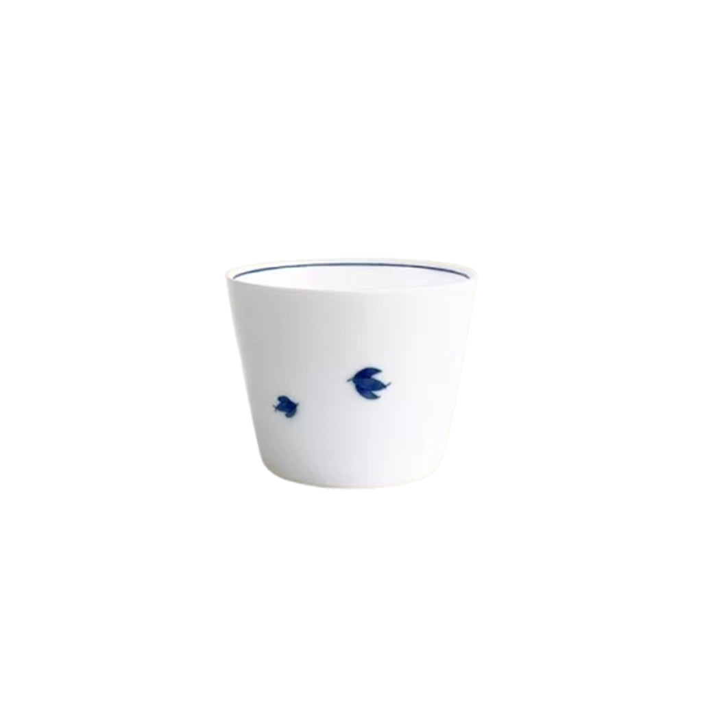 Indigo Petals Duo – 8-Piece Blue & White Porcelain Dinner Set for 2 People