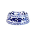 Glazy Blue and White Hand Painted Porcelain Cat/Dog Pet Bowl