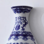 Vintage Blue & White Porcelain Wall Vase