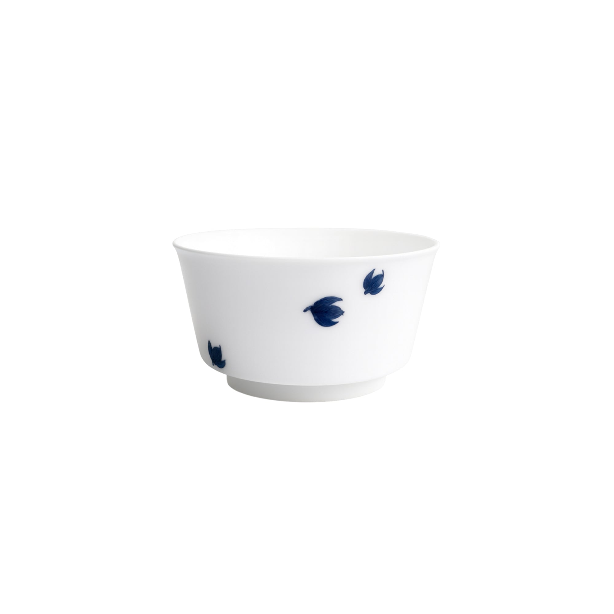 Indigo Petals Duo – 8-Piece Blue & White Porcelain Dinner Set for 2 People