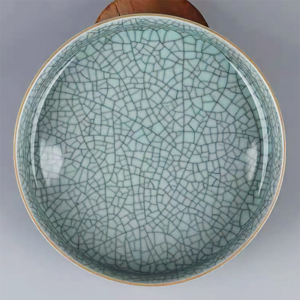 Crackle Celadon Cat/Dog Pet Bowl