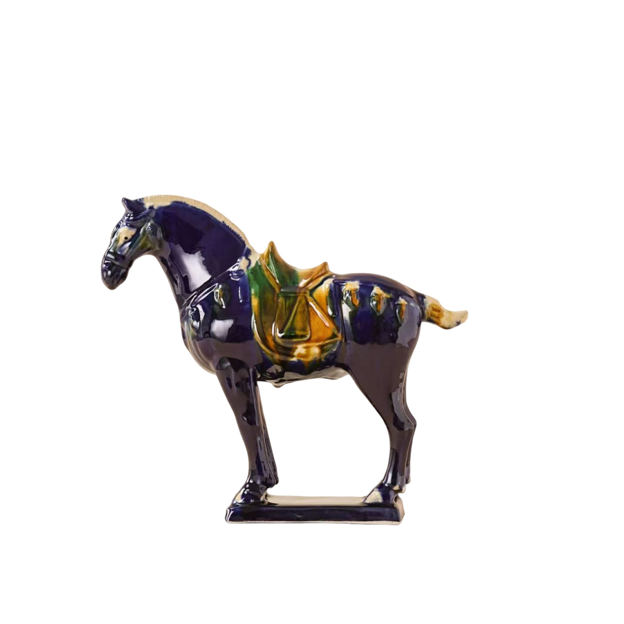 Tang Sancai Guardian Horse Figurine