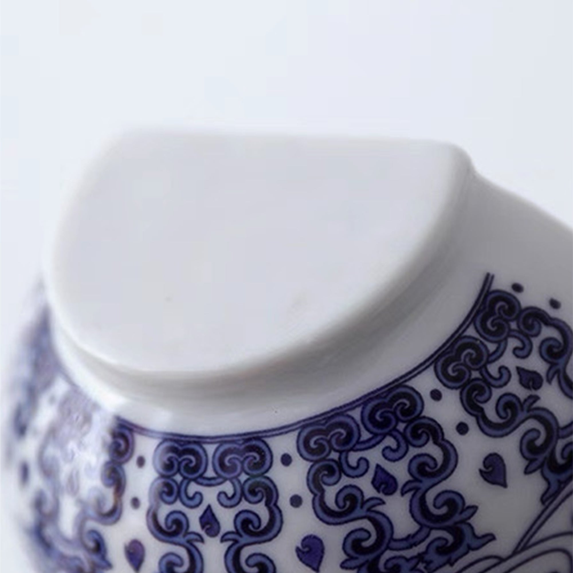 Vintage Blue & White Porcelain Wall Vase