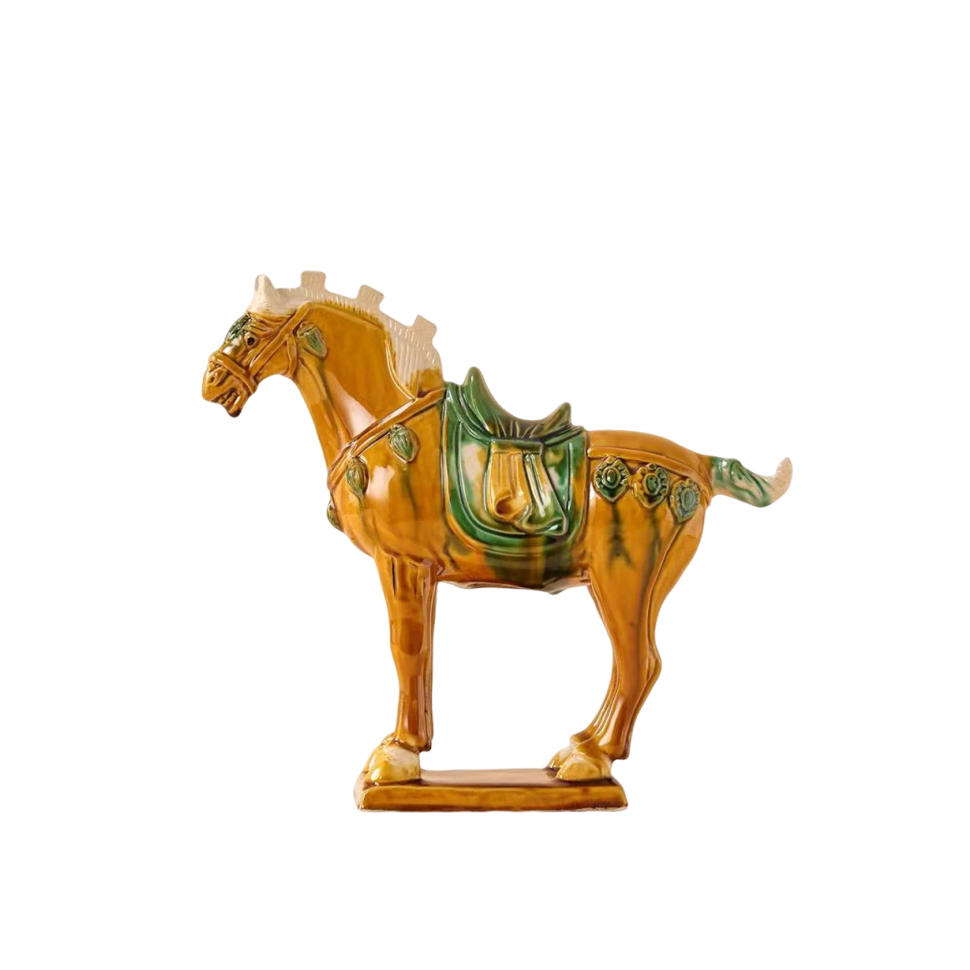 Tang Sancai Guardian Horse Figurine