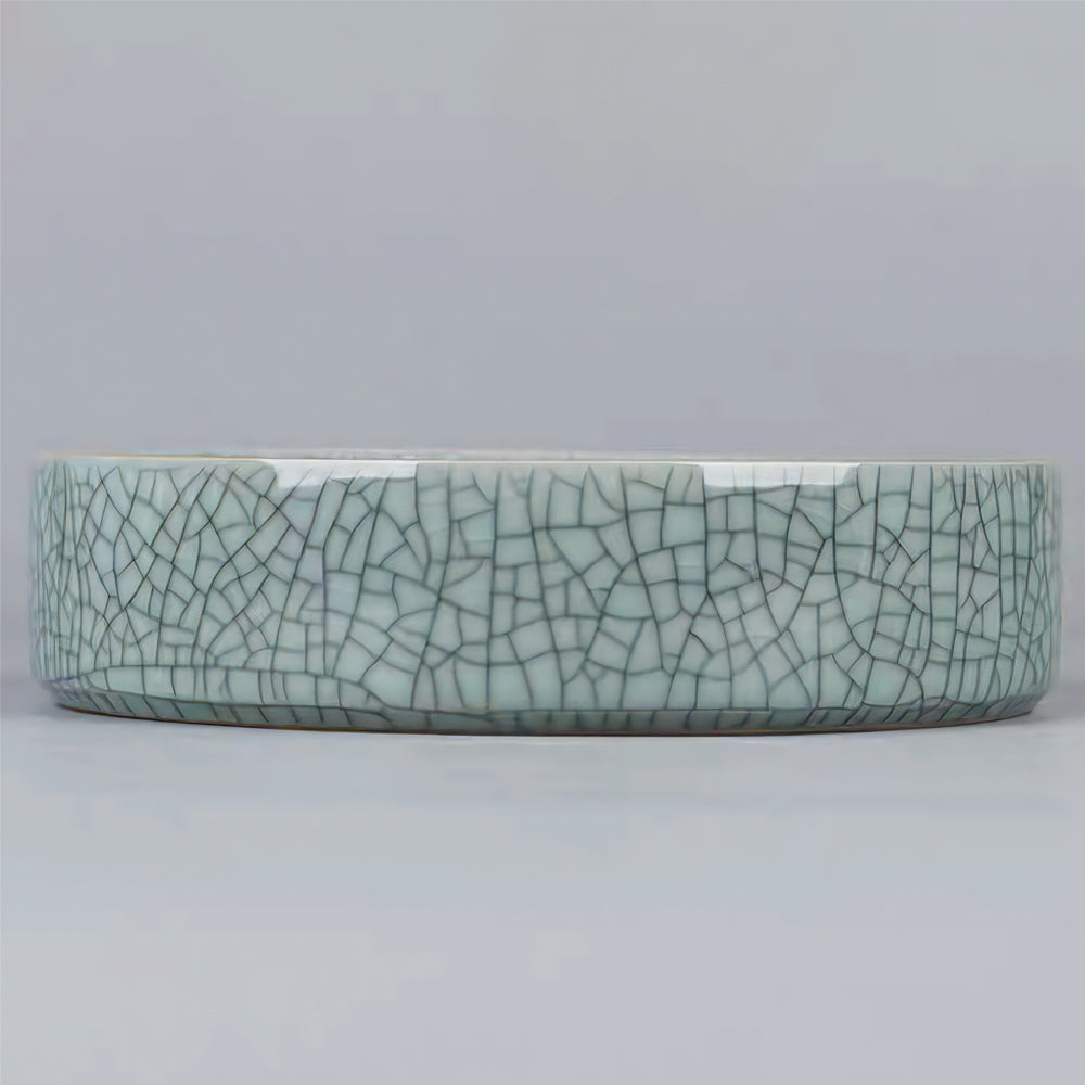 Crackle Celadon Cat/Dog Pet Bowl