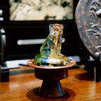 Guardian Lion Glass Incense Burner