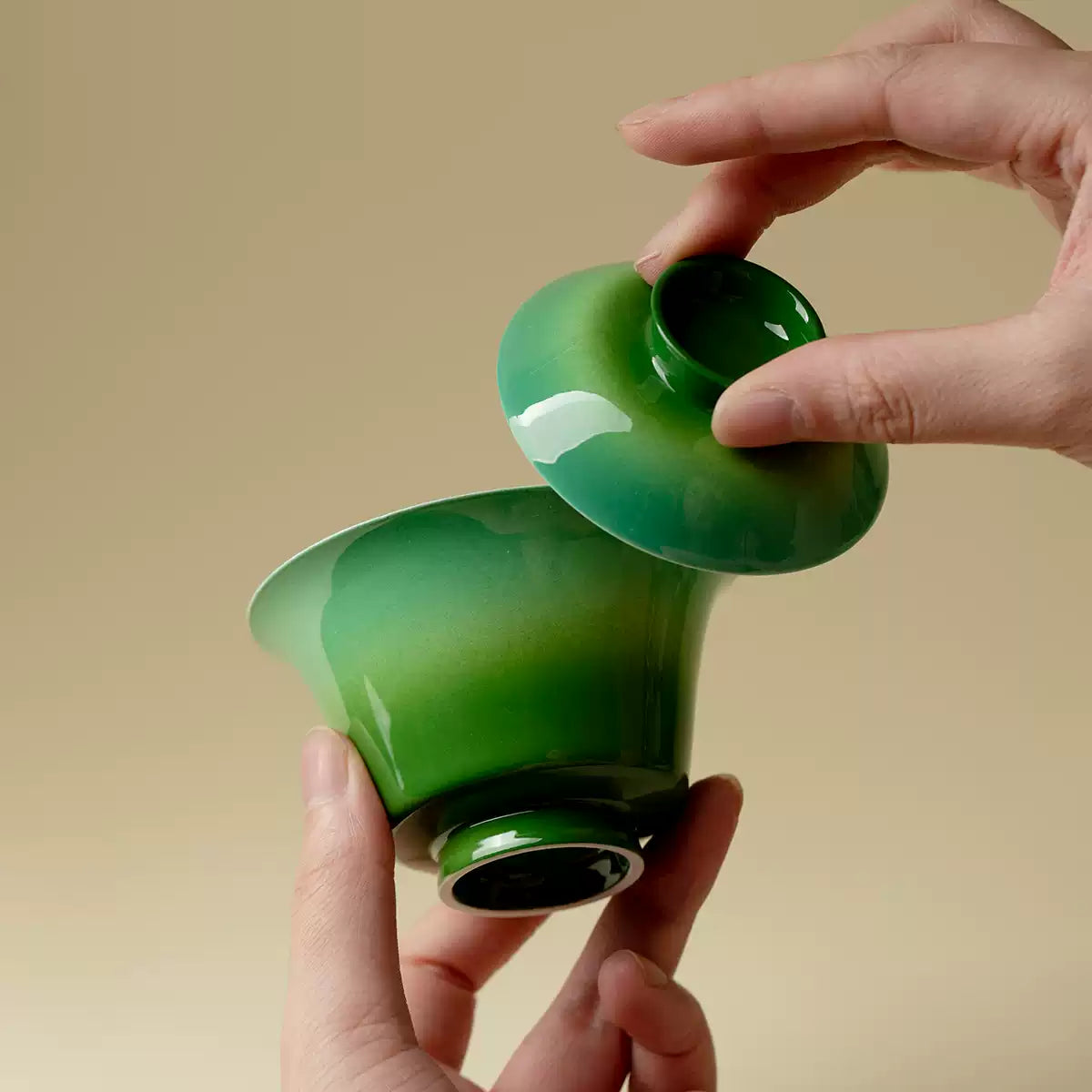 Emerald Haze Tea Cup