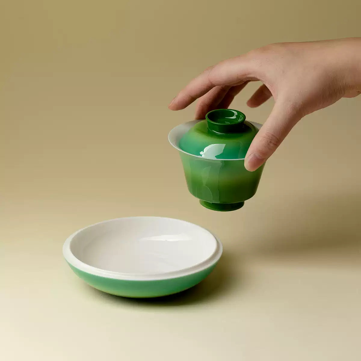 Emerald Haze Tea Cup