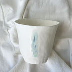 Jiayu · Flowing Eternity · Hand-Pinched White Porcelain Cup