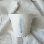 Jiayu · Flowing Eternity · Hand-Pinched White Porcelain Cup