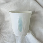 Jiayu · Flowing Eternity · Hand-Pinched White Porcelain Cup
