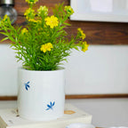 Hand-Painted Butterfly Orchid Ashtray