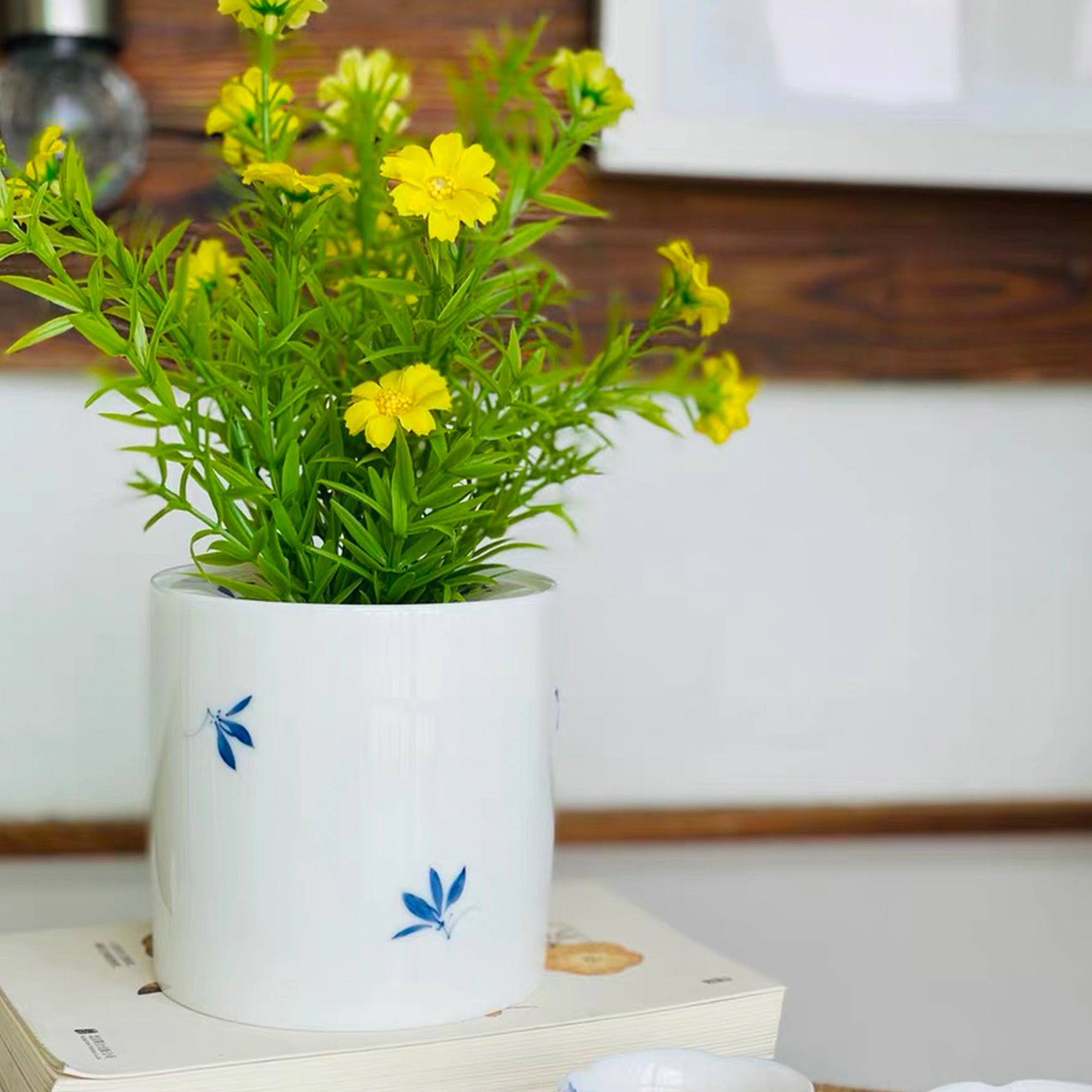 Hand-Painted Butterfly Orchid Ashtray