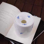 Hand-Painted Butterfly Orchid Ashtray