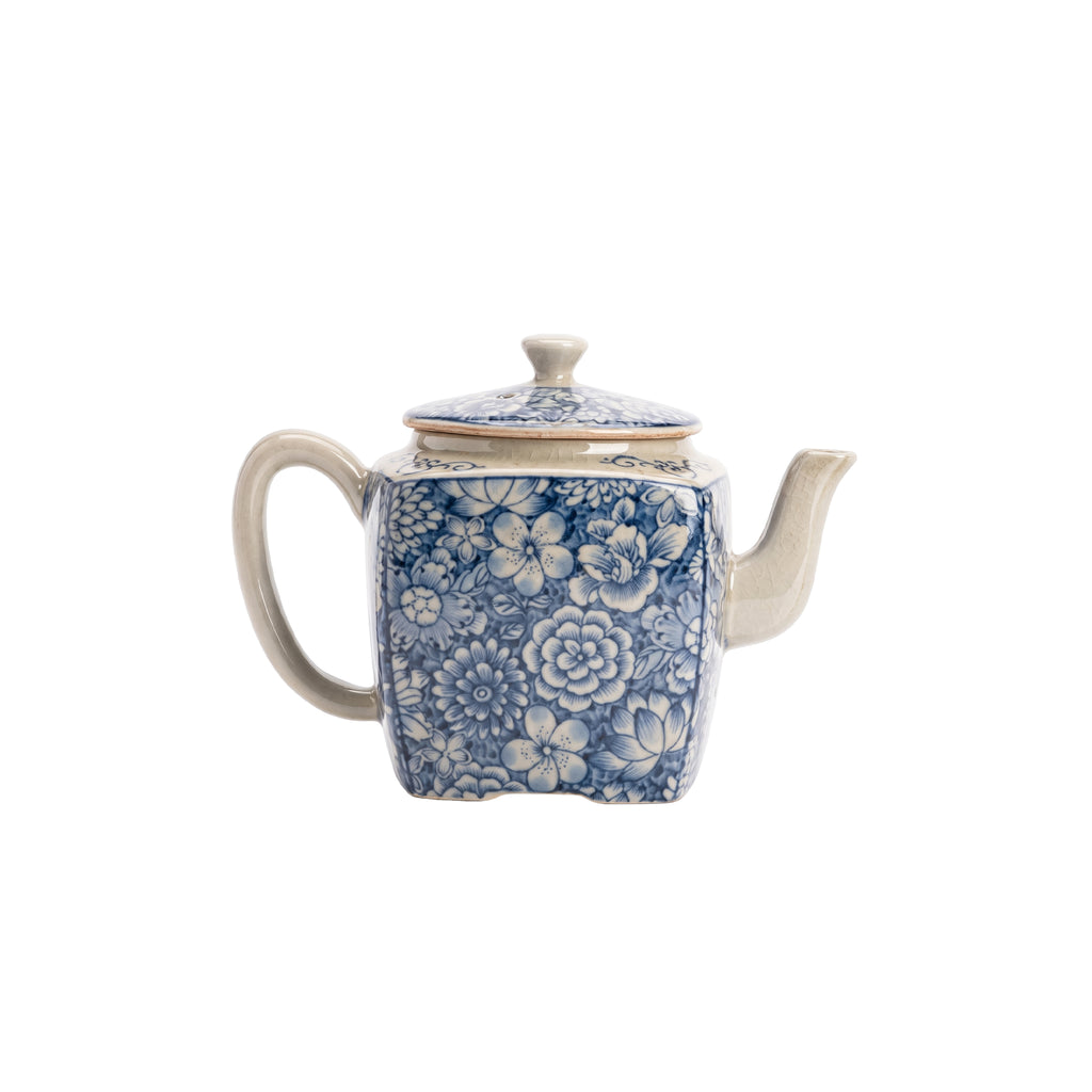Floral Jingdezhen Porcelain Chinese Teapot