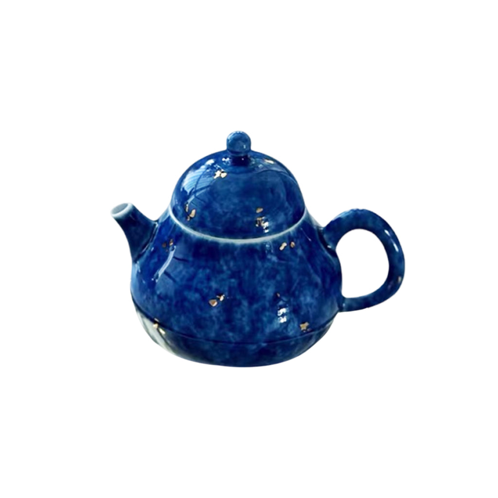 Snowflake Blue Tea Set