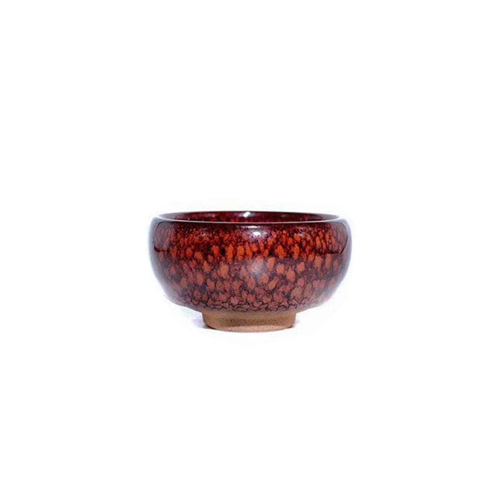Tenmoku - Red Sparrow Feather Meditation Cup