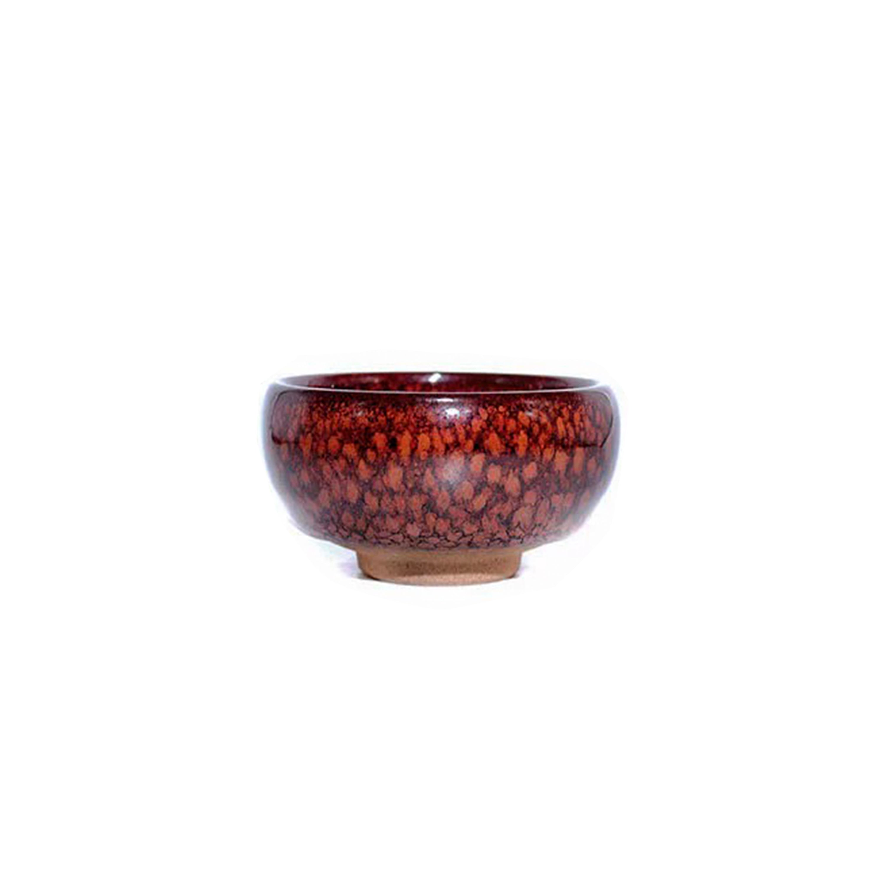 Tenmoku - Red Sparrow Feather Meditation Cup