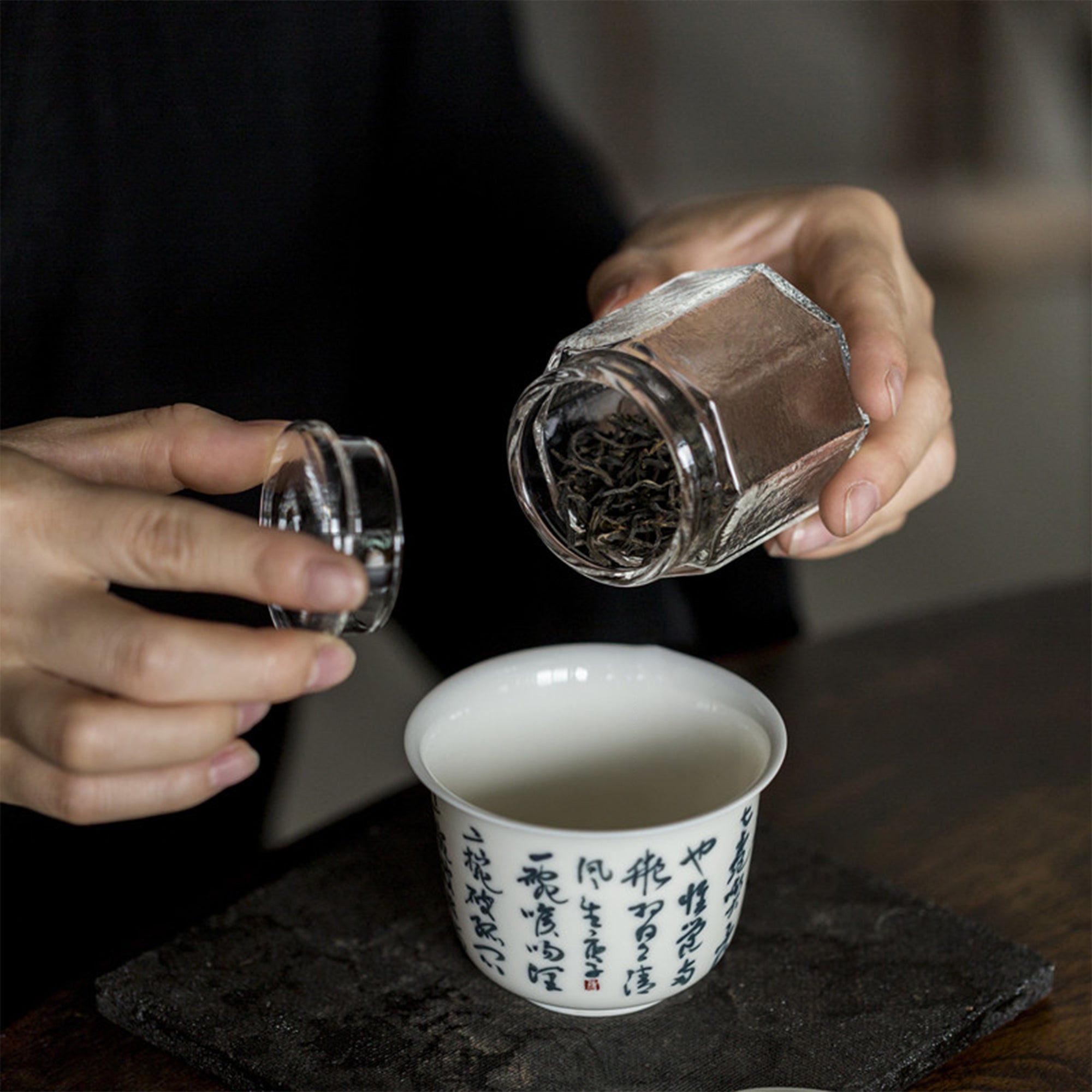 OctaMini Glass Tea Jar