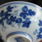 Floral Blue Porcelain Bowl