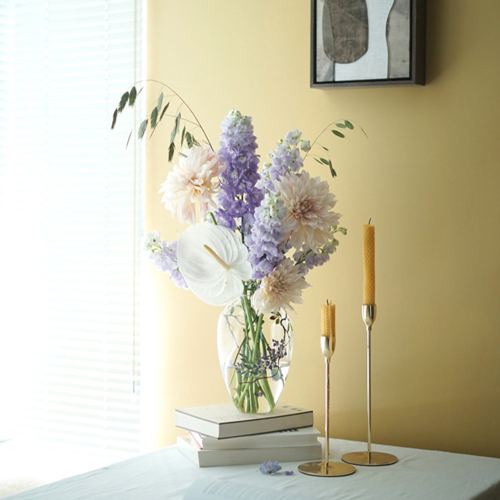 Lush Wisteria Bloom Vase
