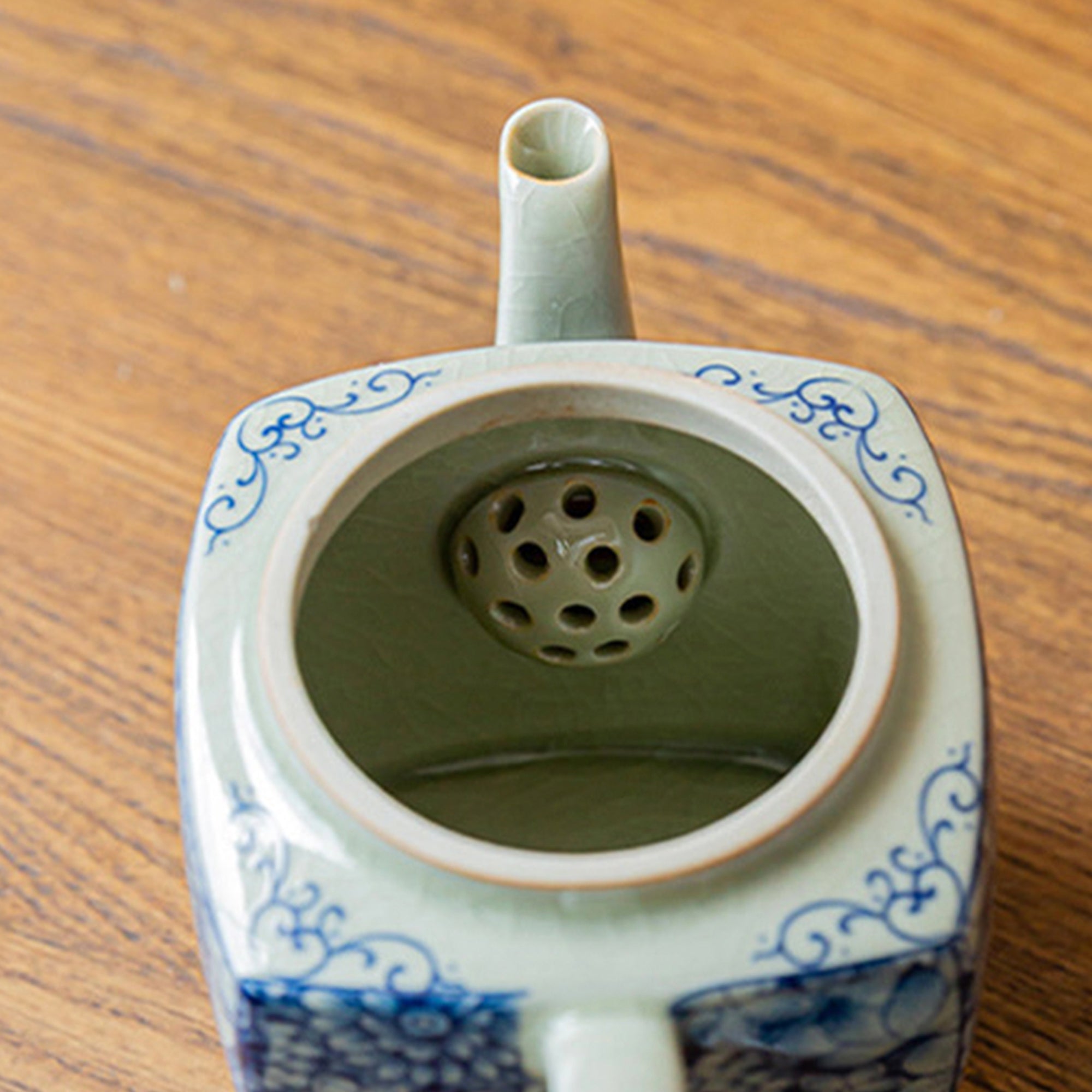 Floral Jingdezhen Porcelain Chinese Teapot