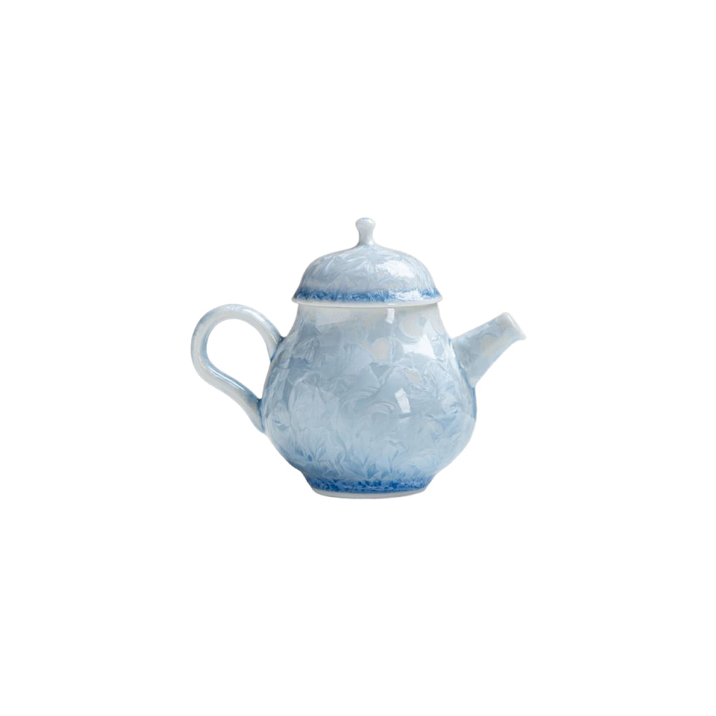 Snowflake Kiln-Transformed Crystal Tea Set