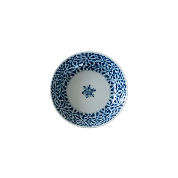 Blue and White Arabesque Deep Porcelain Plate