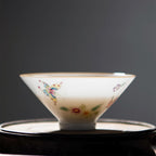 Hand-Painted Thin-Walled Pure White Porcelain Tea Cup