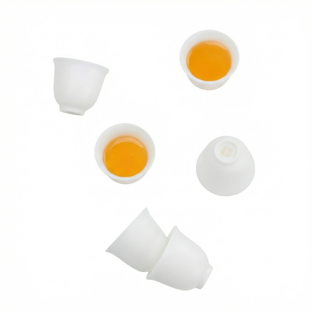 Jade Snow Gongfu Tea Set – 11-Piece White Porcelain Collection
