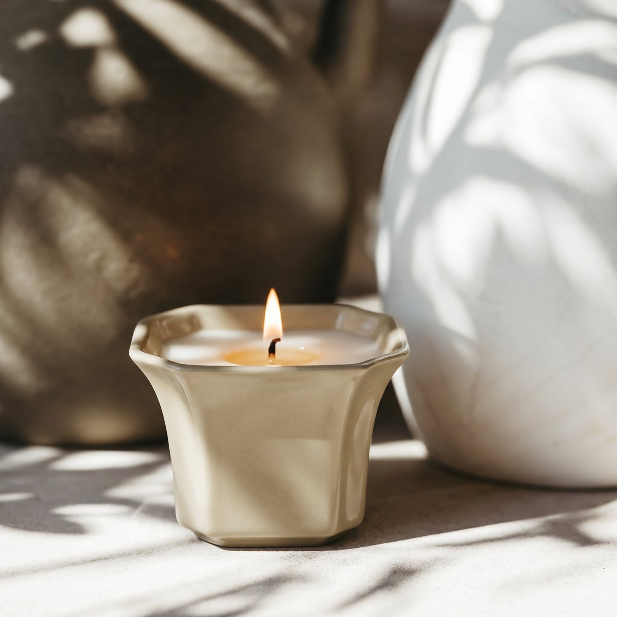 Celadon Porcelain Candle | Green Tea & Orange Blossom Soy Wax