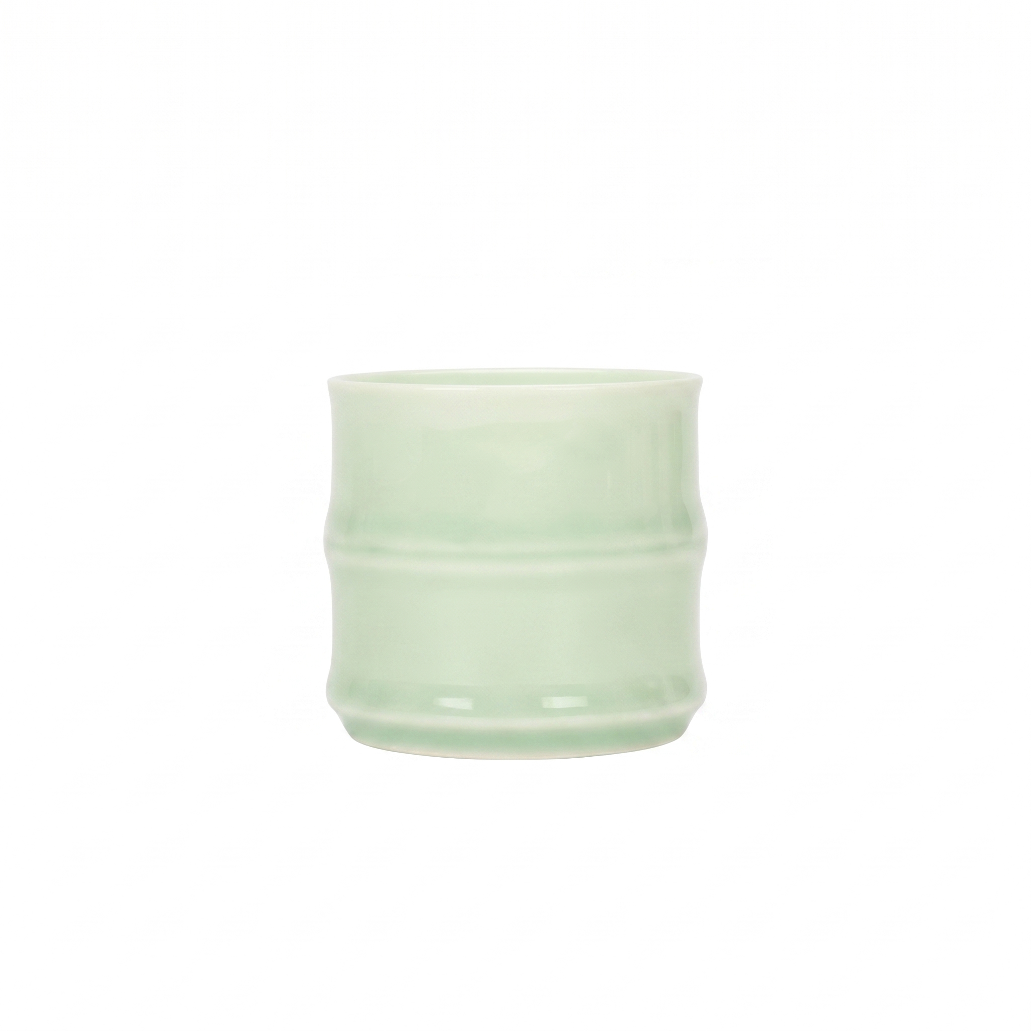 Bamboo Celadon Porcelain Candle | Moso Bamboo Soy Wax