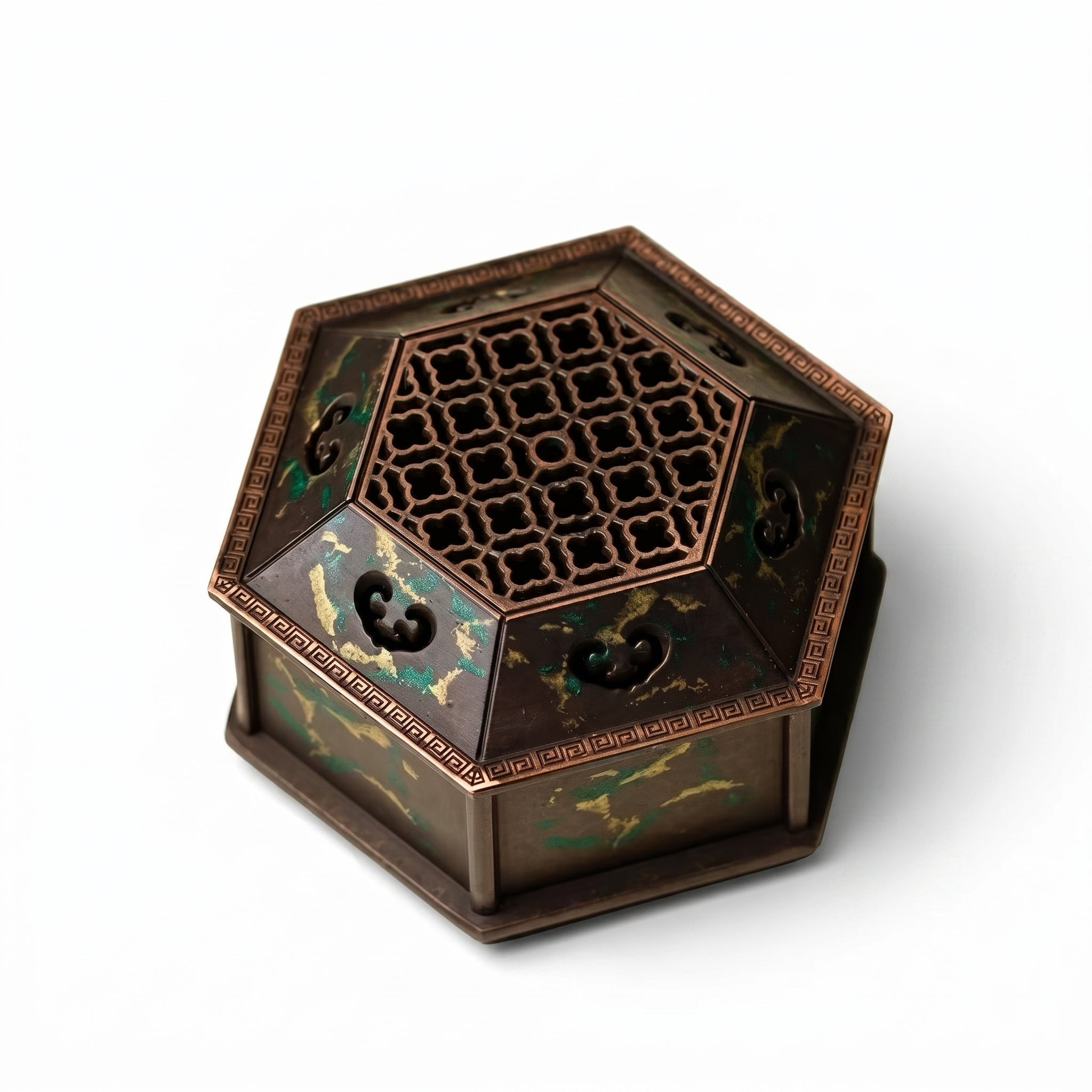 HexaMori Gilded Incense Burner Gift Set