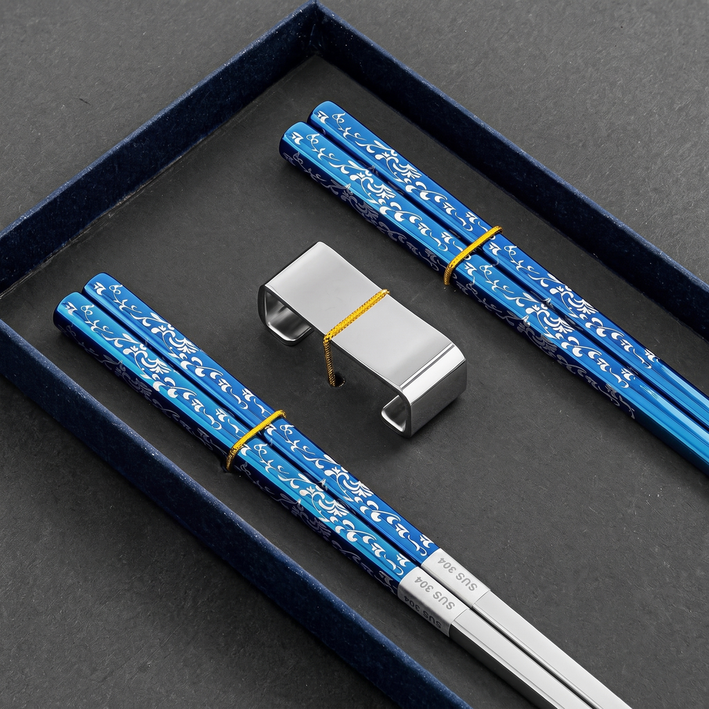 Lianhua Bloom Chopsticks Gift Set – 2 Pairs
