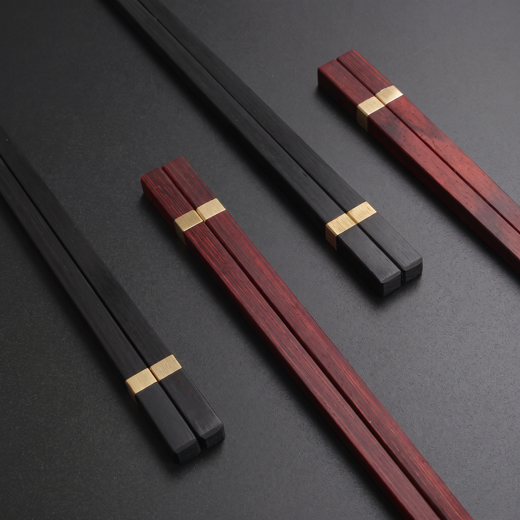 Wedding & Anniversary Chopstick Gift Set | Ebony & Rosewood