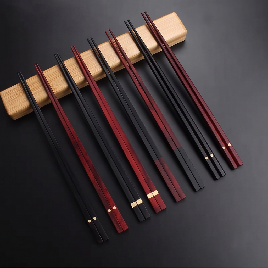 Wedding & Anniversary Chopstick Gift Set | Ebony & Rosewood