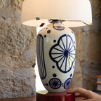 Cerunelle Azure Bloom Table Lamp