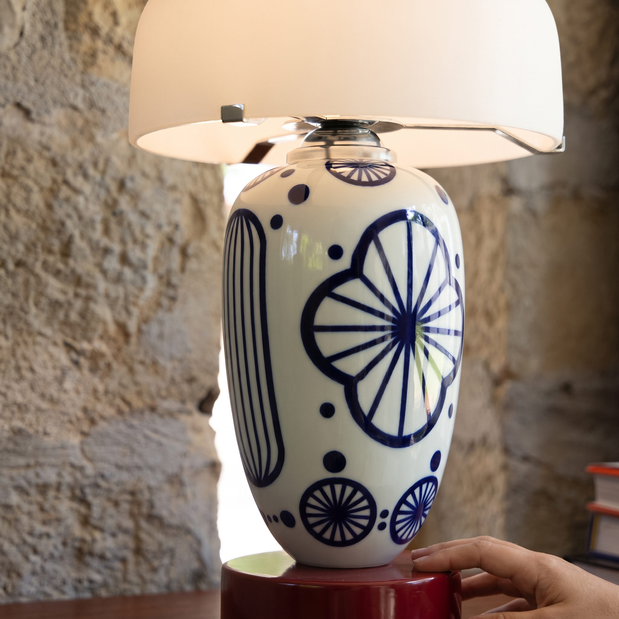Cerunelle Azure Bloom Table Lamp