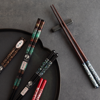 Striped Weave Handcrafted Artisan Japanese Chopsticks