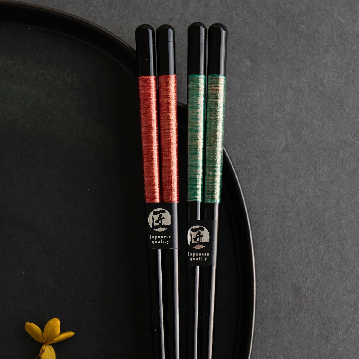 Striped Weave Handcrafted Artisan Japanese Chopsticks