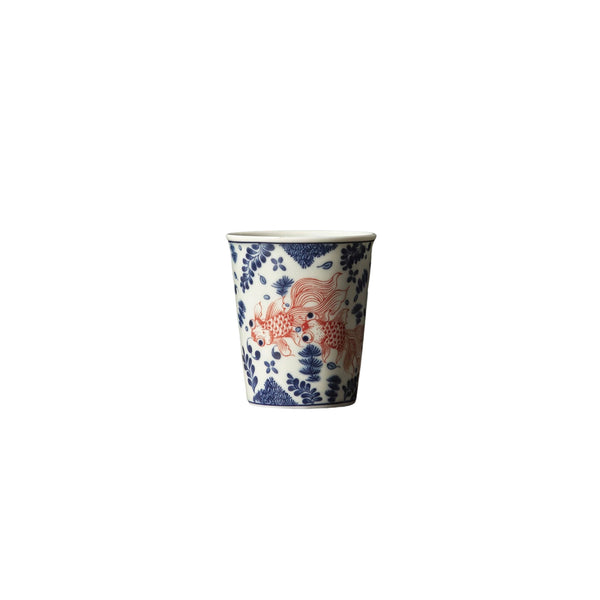 Goldfish Dance Porcelain Cup