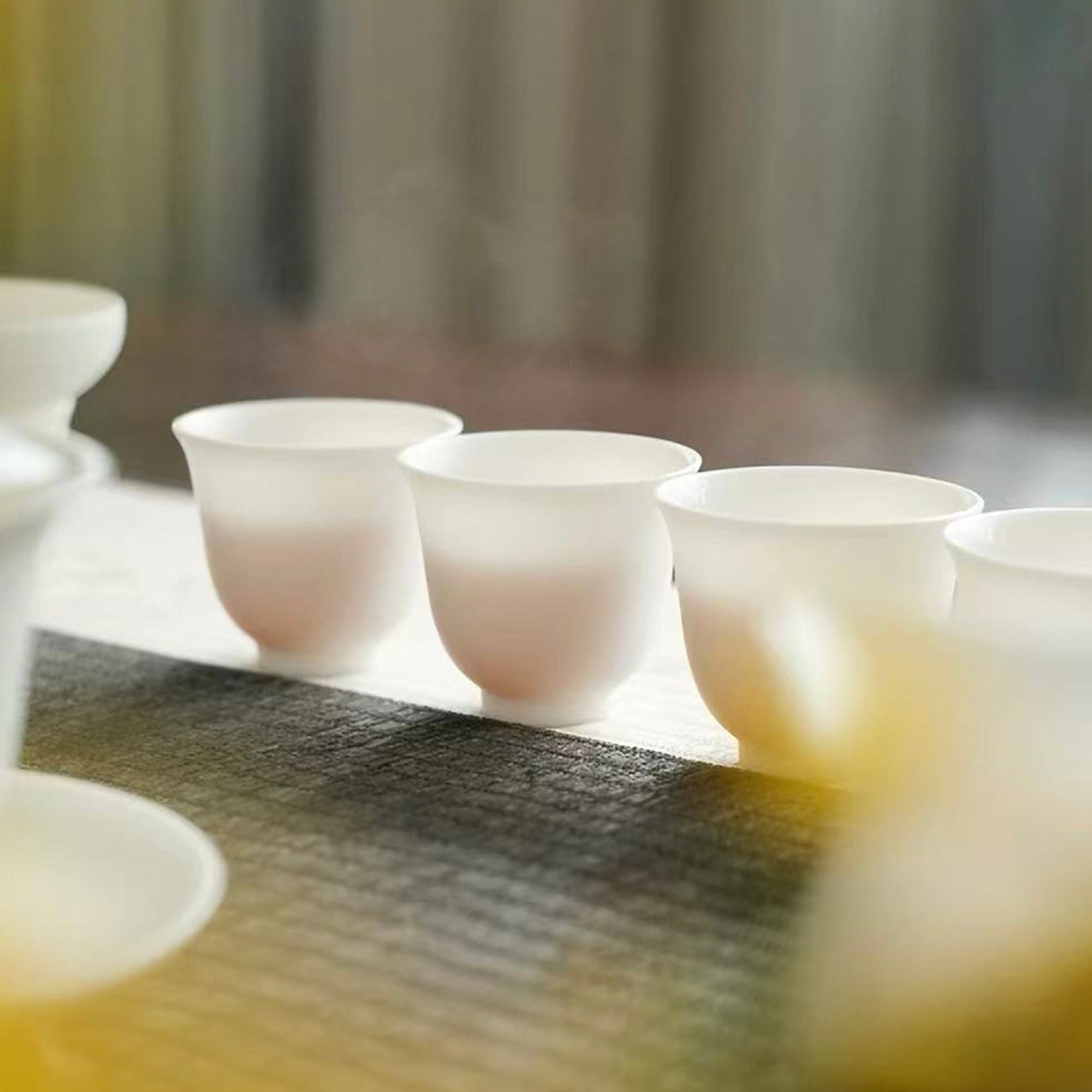 Jade Snow Gongfu Tea Set – 11-Piece White Porcelain Collection