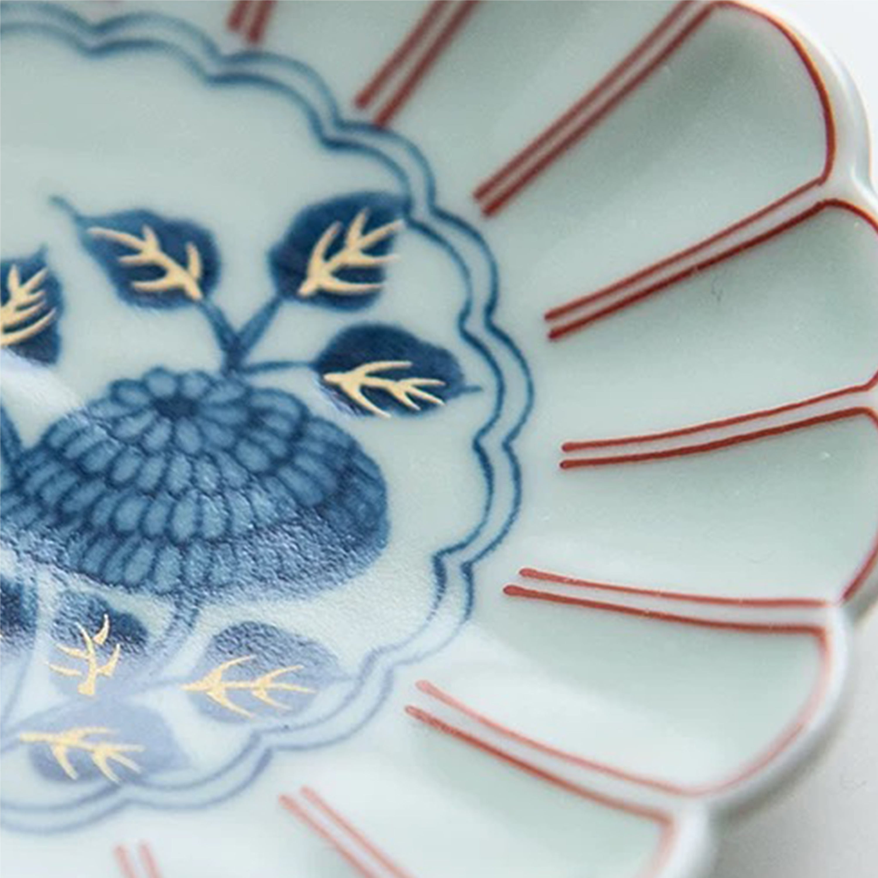 Arita Ware Floral 6 Plates Gift Set