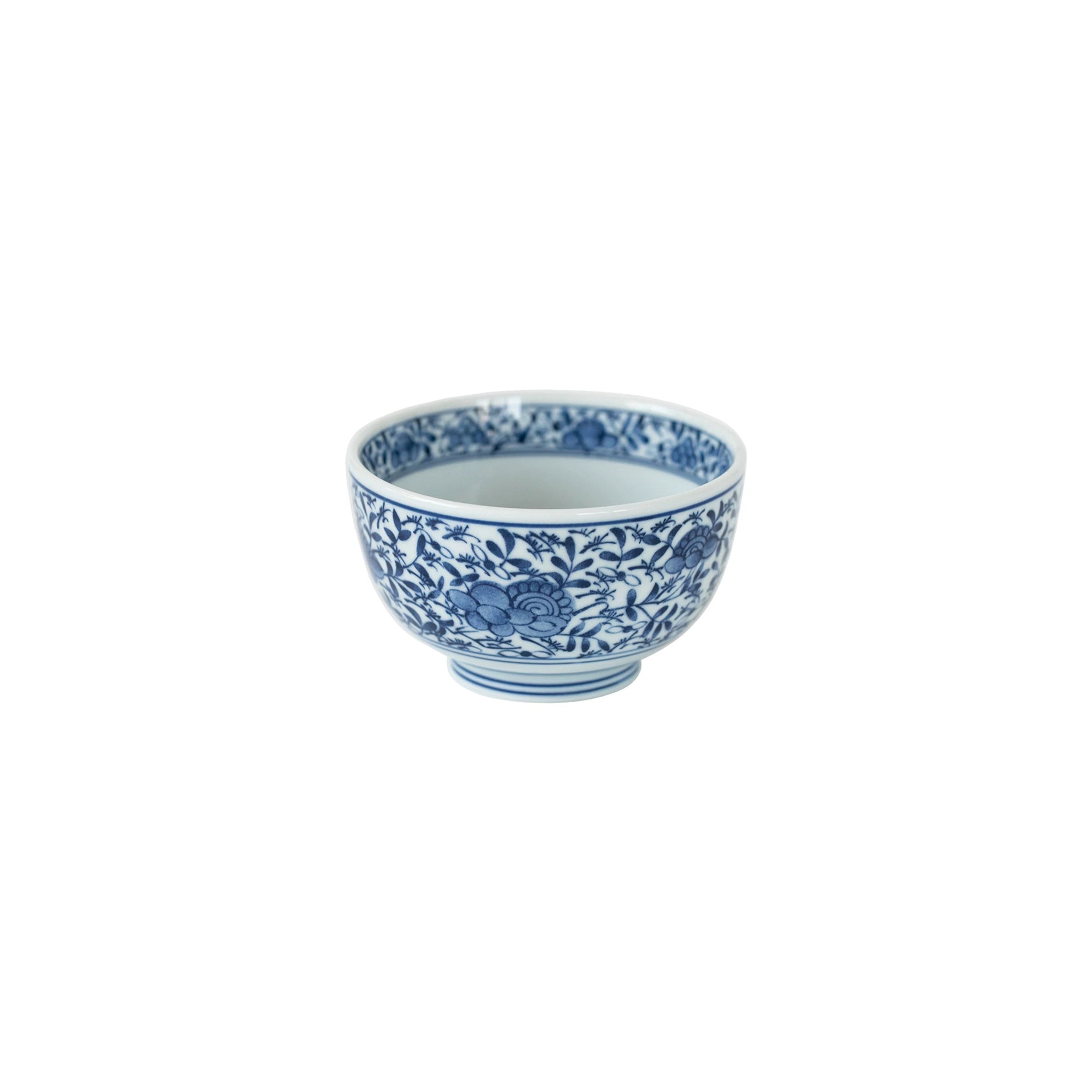 Blue-Painted Pastoral Blue and White Porcelain Bowl
