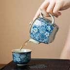 Floral Jingdezhen Porcelain Chinese Teapot